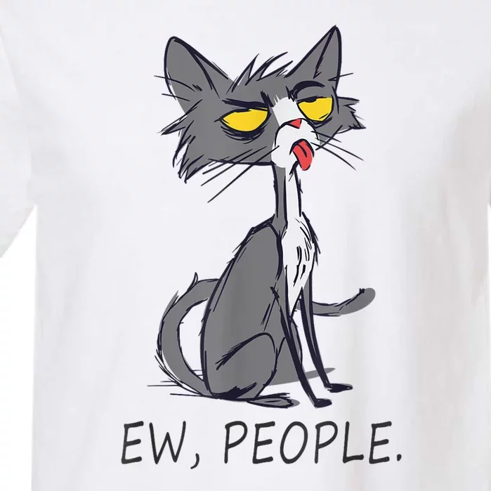 Funny Cat Ew People Meowy Cat Lovers Garment-Dyed Heavyweight T-Shirt