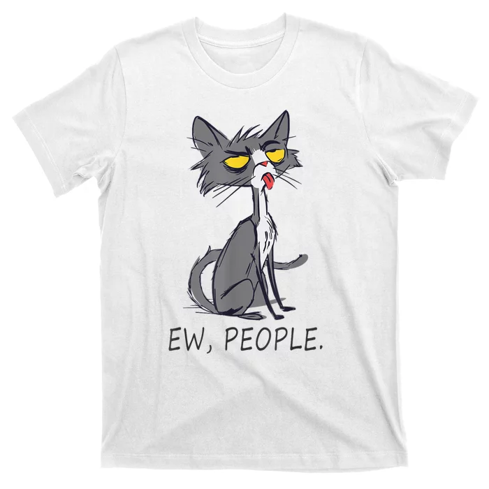 Funny Cat Ew People Meowy Cat Lovers T-Shirt