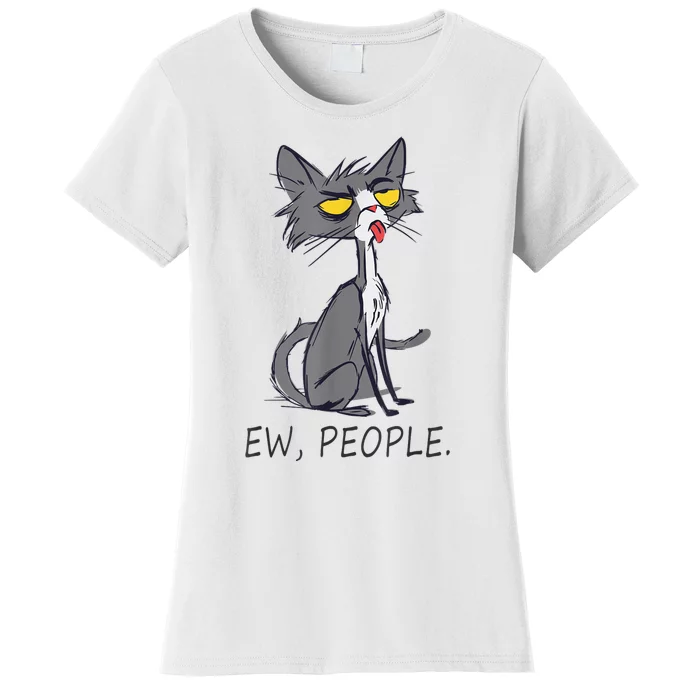 Funny Cat Ew People Meowy Cat Lovers Women's T-Shirt