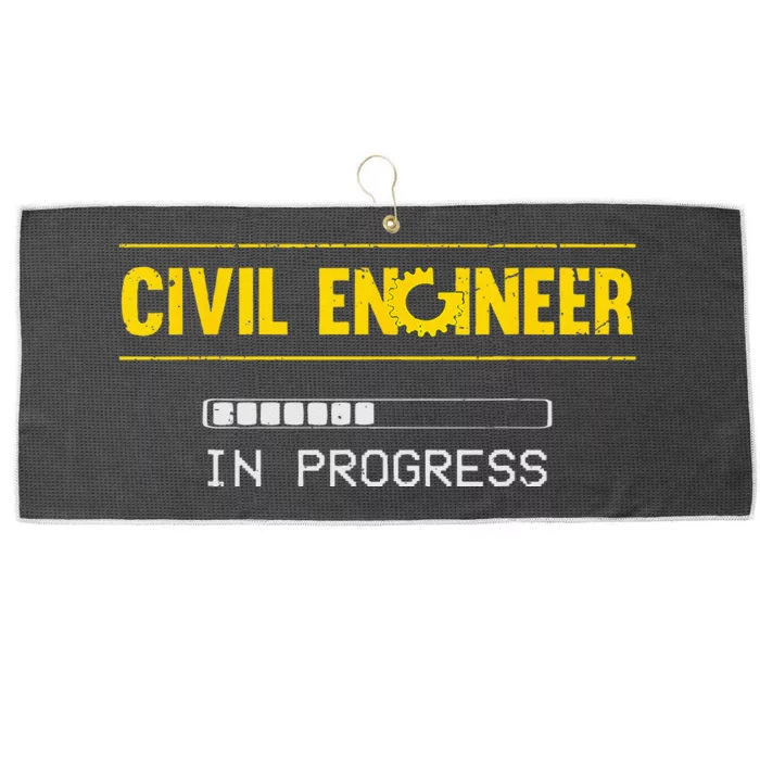 Funny Civil Engineer Engineering Gift Future Civil Engineer Large Microfiber Waffle Golf Towel