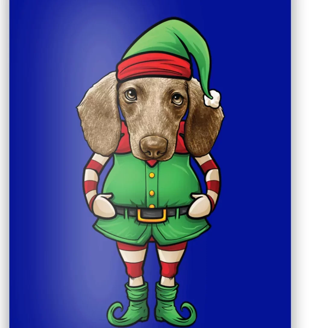 Funny Christmas Elf Dachshund Dog Doxie Gift Poster