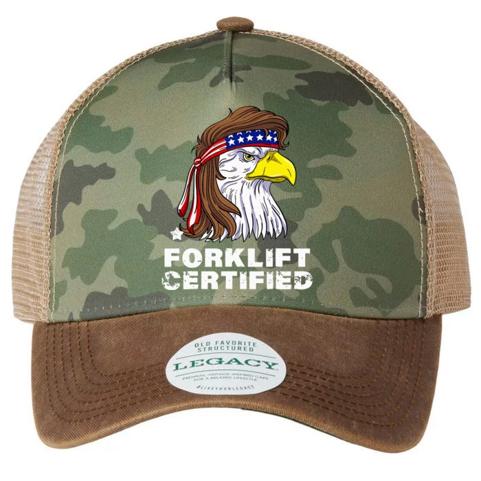 Forklift Certified Eagle Mullet Usa Fork Lift Forklift Legacy Tie Dye Trucker Hat