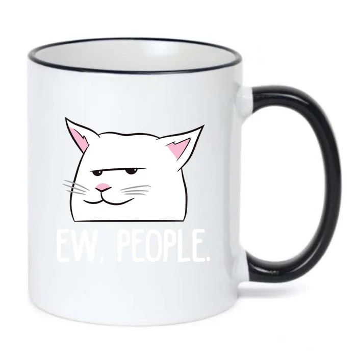 Funny Cat Ew People Love Cats Great Gift Black Color Changing Mug