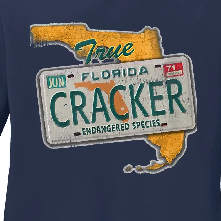 Florida Cracker Endangered Species Florida Native Ladies Long Sleeve Shirt