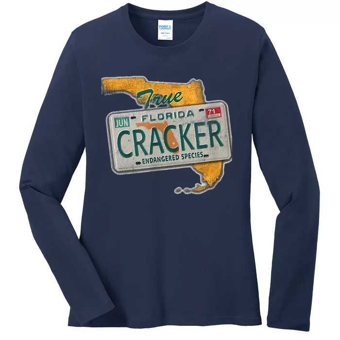 Florida Cracker Endangered Species Florida Native Ladies Long Sleeve Shirt