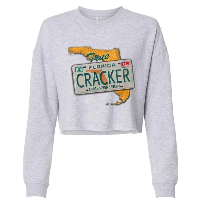 Florida Cracker Endangered Species Florida Native Cropped Pullover Crew