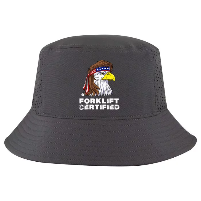 Forklift Certified Eagle Mullet Usa Fork Lift Forklift Cool Comfort Performance Bucket Hat