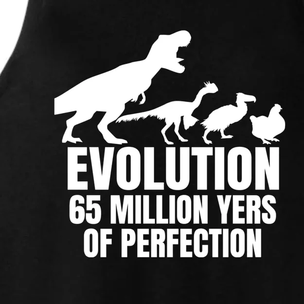 Funny Chicken Evolution Farmer Dinosaur Tcool Giftrex Funny Hen Gift Ladies Tri-Blend Wicking Tank