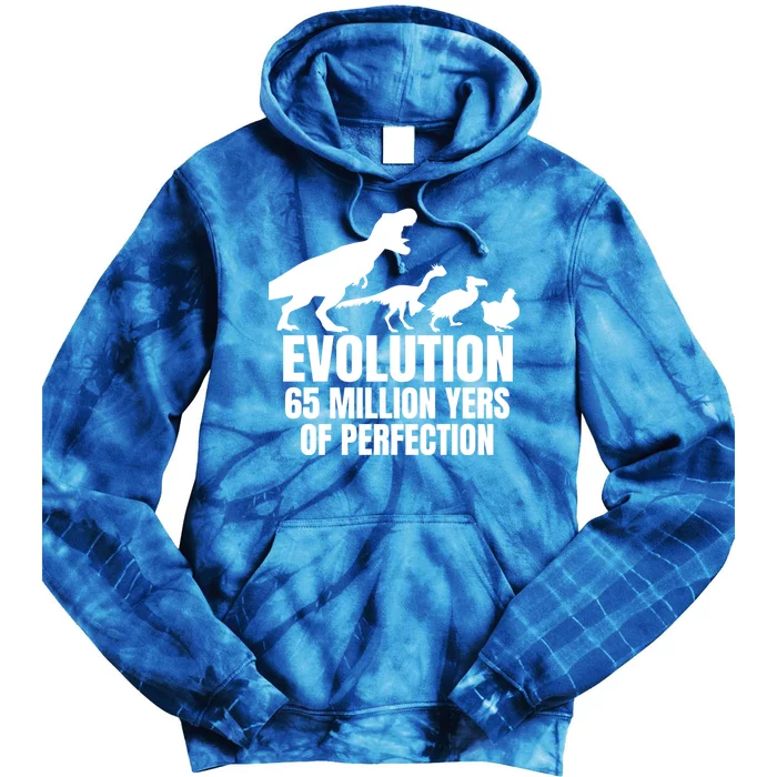 Funny Chicken Evolution Farmer Dinosaur Tcool Giftrex Funny Hen Gift Tie Dye Hoodie