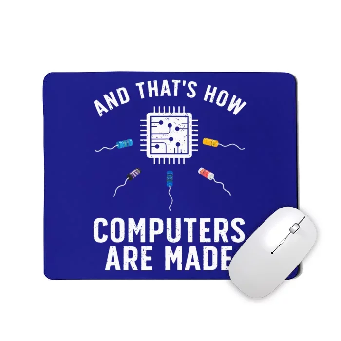 Funny Computer Engineer Design For Chip Resistor Mousepad