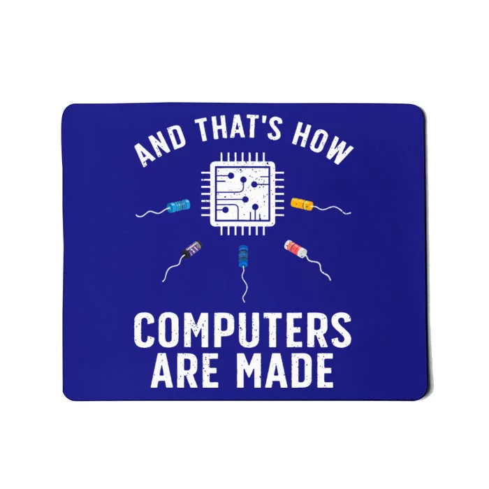 Funny Computer Engineer Design For Chip Resistor Mousepad