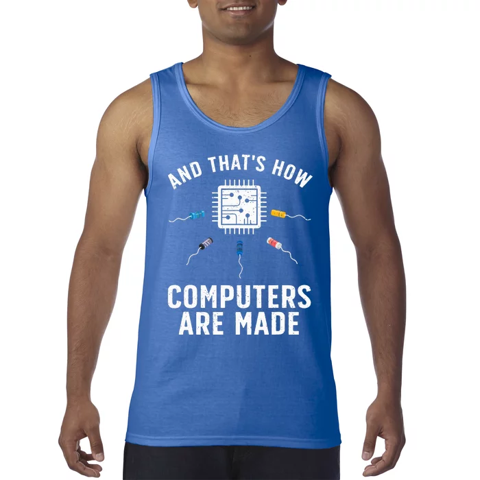 Funny Computer Engineer Design For Chip Resistor Tank Top