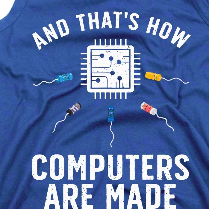 Funny Computer Engineer Design For Chip Resistor Tank Top