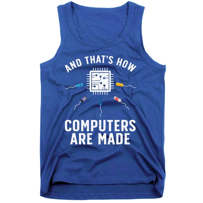 Funny Computer Engineer Design For Chip Resistor Tank Top