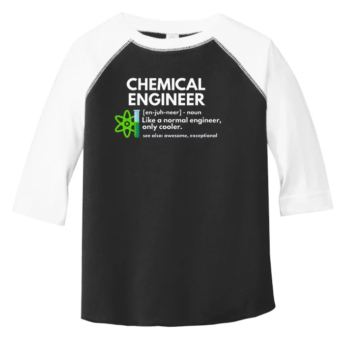 Funny Chemical Engineer Definition Engineering Toddler Fine Jersey T-Shirt