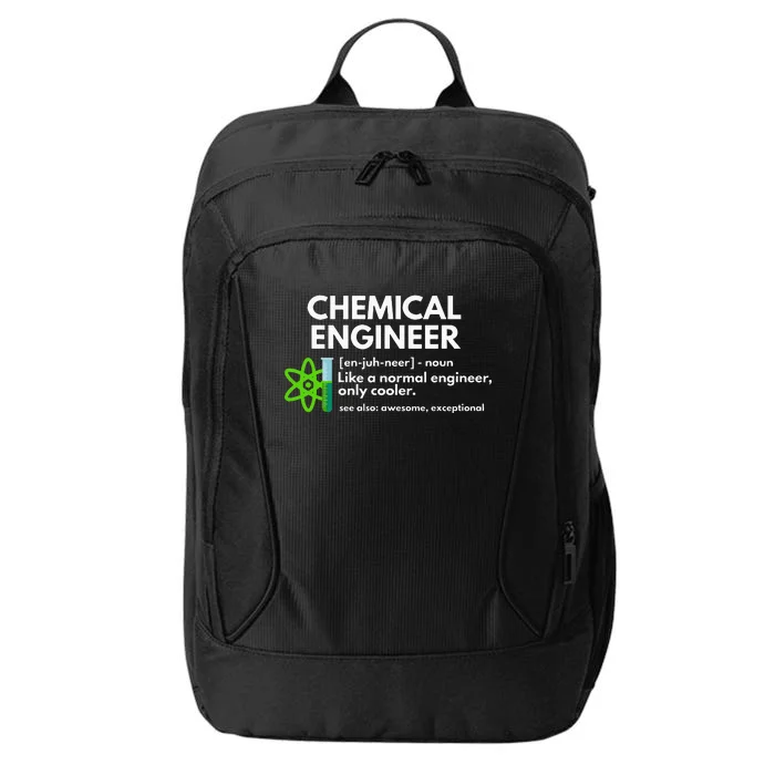 Funny Chemical Engineer Definition Engineering City Backpack