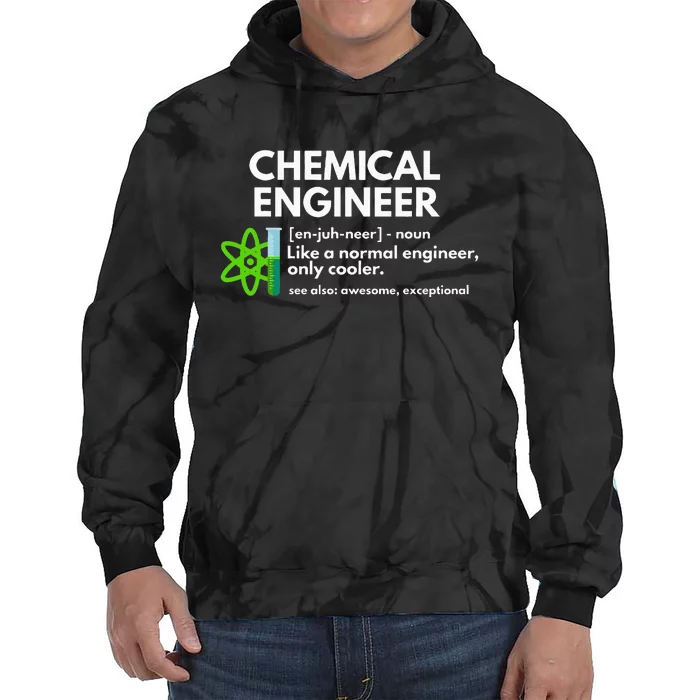 Funny Chemical Engineer Definition Engineering Tie Dye Hoodie