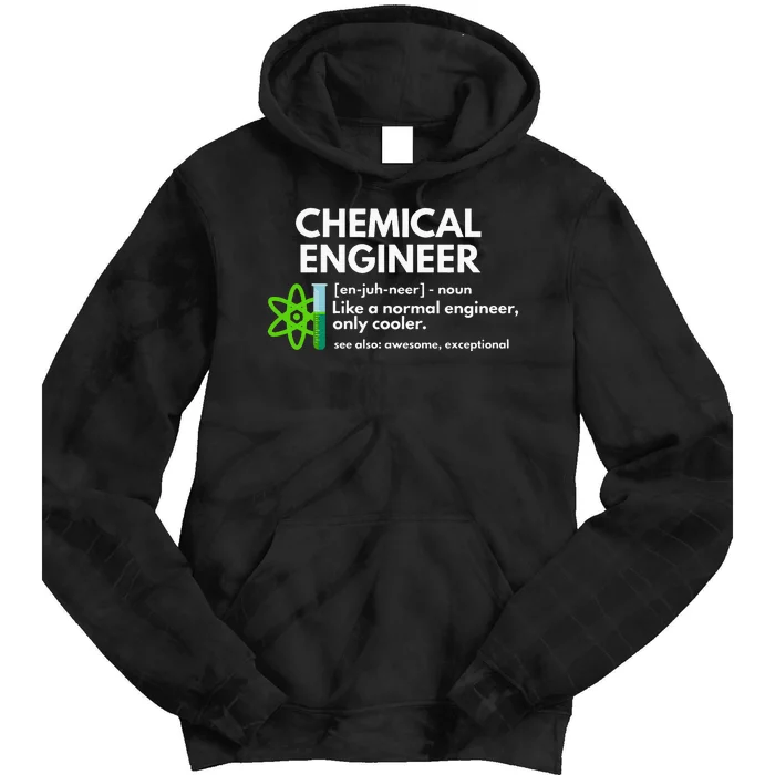 Funny Chemical Engineer Definition Engineering Tie Dye Hoodie