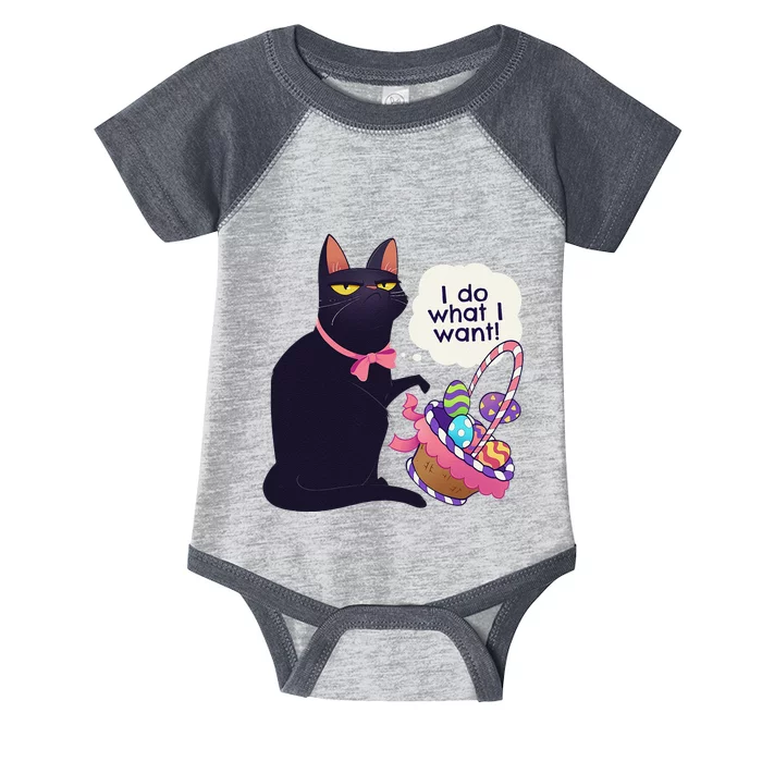 Funny Cat Easter What I Want Easter Basket Stuffers Infant Baby Jersey Bodysuit