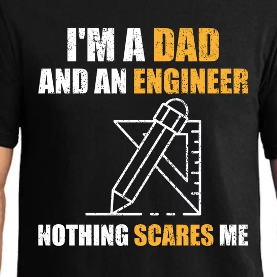 Funny Civil Engineering Fathers Day Dad Mechanical Engineer Gift Pajama Set