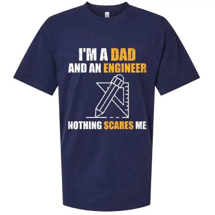 Funny Civil Engineering Fathers Day Dad Mechanical Engineer Gift Sueded Cloud Jersey T-Shirt