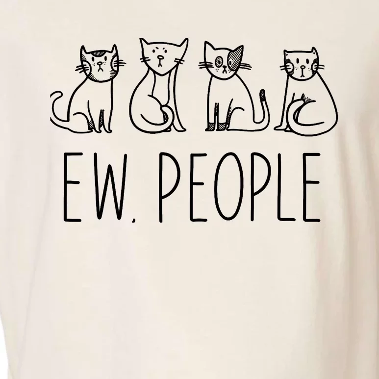 Funny Cat Ew People Cat Design, Cool Cat Tee Garment-Dyed Women's Muscle Tee