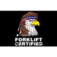 Forklift Certified Eagle Mullet USA Fork Lift Forklift Bumper Sticker