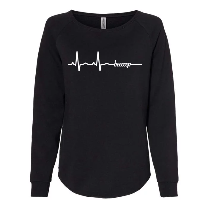 Funny Cool Ecg Ekg Cpr First Aid Medicine Gift Womens California Wash Sweatshirt