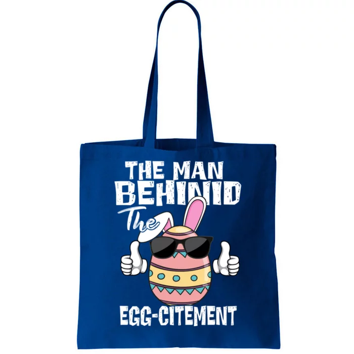 Funny Cool Easter Pregnancy Announcet New Dad Bunny Eggs Gift Tote Bag