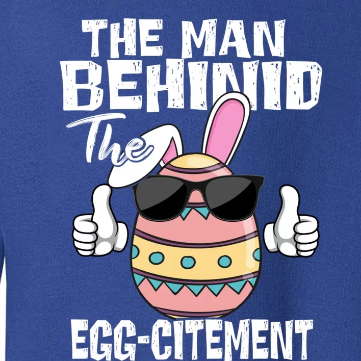 Funny Cool Easter Pregnancy Announcet New Dad Bunny Eggs Gift Toddler Sweatshirt