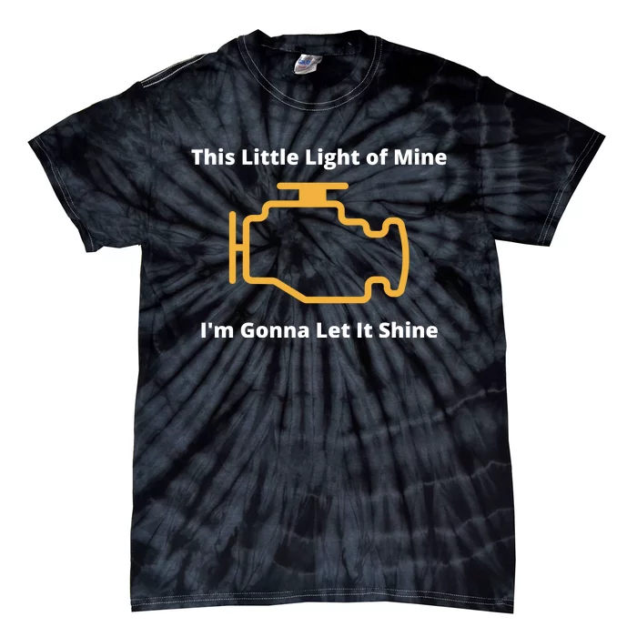 Funny Check Engine Light Car Tie-Dye T-Shirt