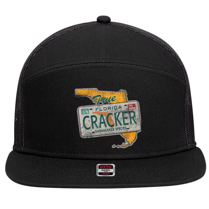 Florida Cracker Endangered Species Florida Native 7 Panel Mesh Trucker Snapback Hat