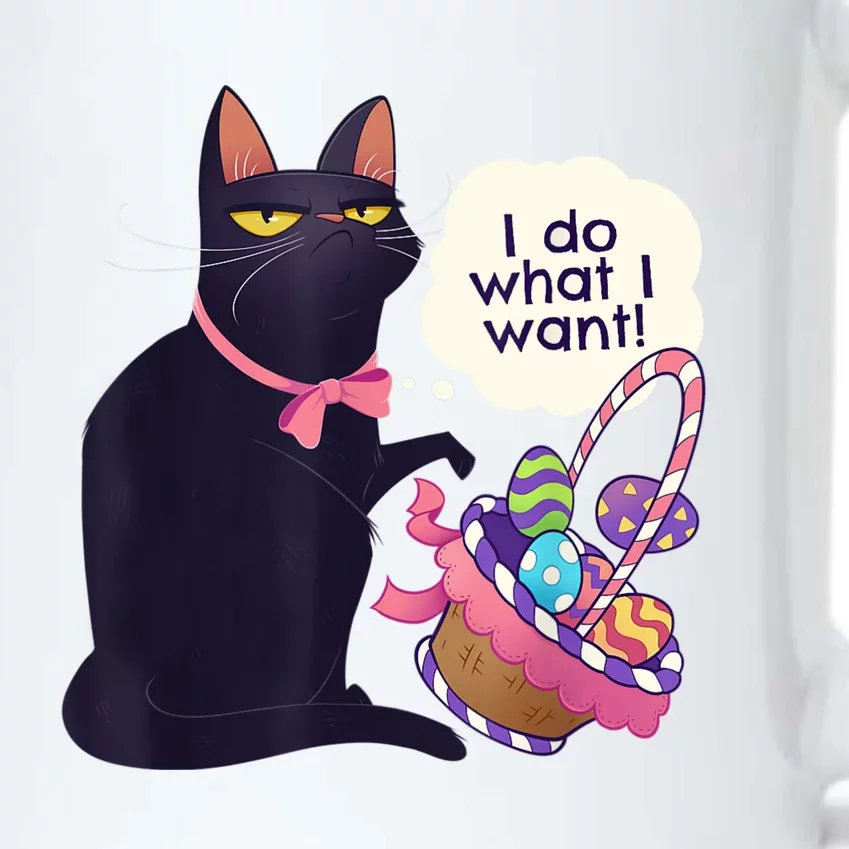 Funny Cat Easter What I Want Easter Basket Stuffers Black Color Changing Mug