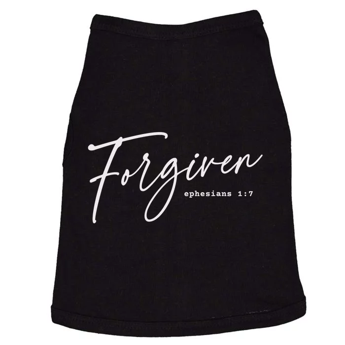 Forgiven Christian Ephesians Scripture Based Doggie Tank