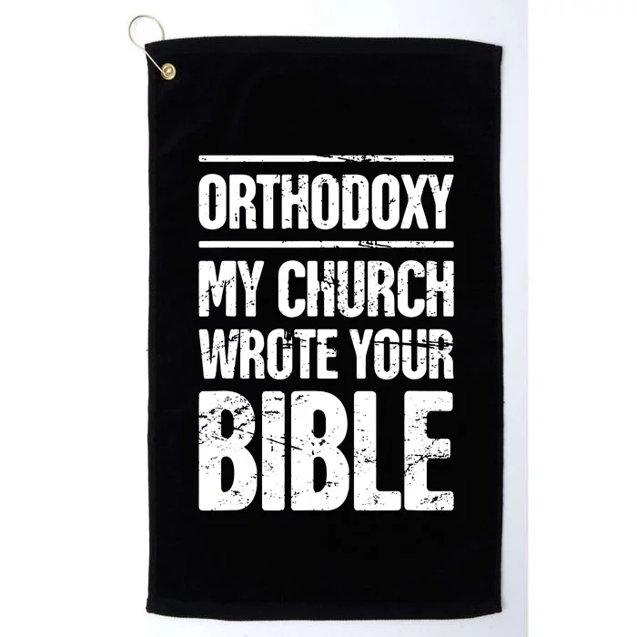 Funny Christian Eastern Orthodox Platinum Collection Golf Towel