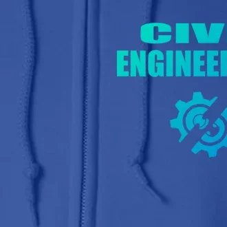 Funny Civil Engineer Student Ish Engineer Major Pun Cute Gift Full Zip Hoodie