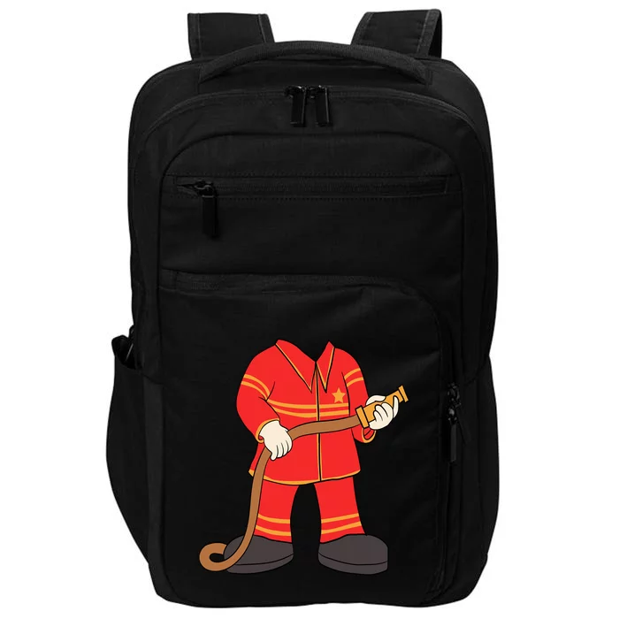 Firefighter Costume Easy Halloween Firefighting Rescuer Gift Meaningful Gift Impact Tech Backpack