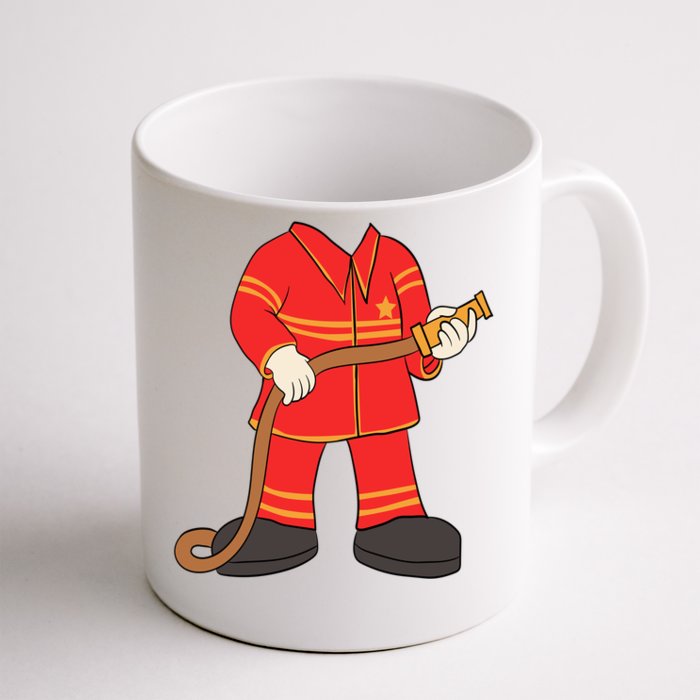 Firefighter Costume Easy Halloween Firefighting Rescuer Gift Meaningful Gift Front & Back Coffee Mug