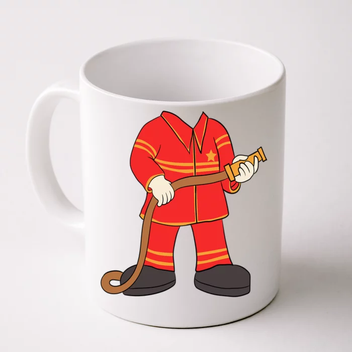 Firefighter Costume Easy Halloween Firefighting Rescuer Gift Meaningful Gift Front & Back Coffee Mug