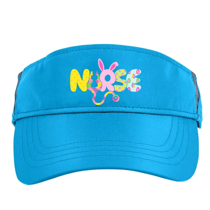 Funny Cute Easter Patterns Nurse Adult Drive Performance Visor