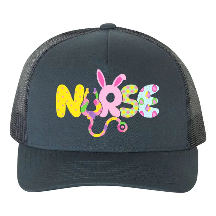 Funny Cute Easter Patterns Nurse Yupoong Adult 5-Panel Trucker Hat