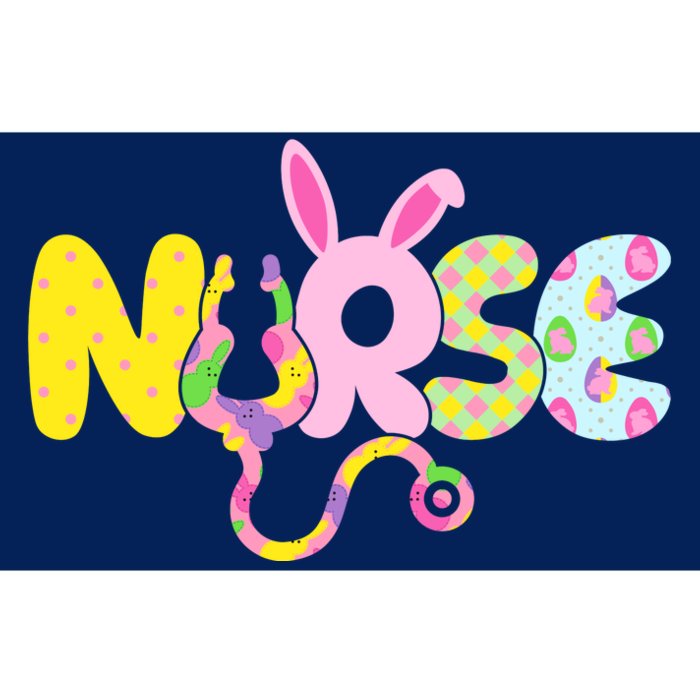 Funny Cute Easter Patterns Nurse Bumper Sticker