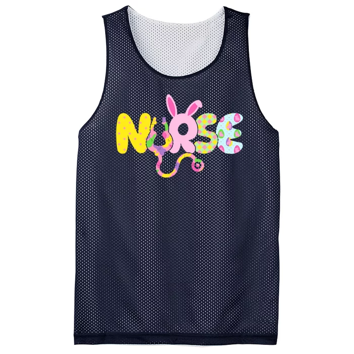 Funny Cute Easter Patterns Nurse Mesh Reversible Basketball Jersey Tank