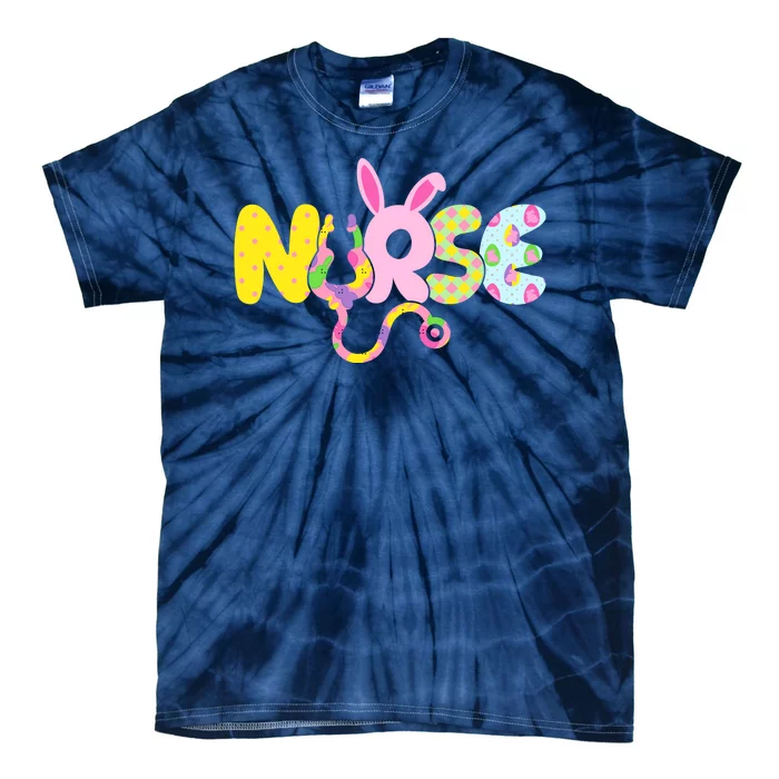 Funny Cute Easter Patterns Nurse Tie-Dye T-Shirt