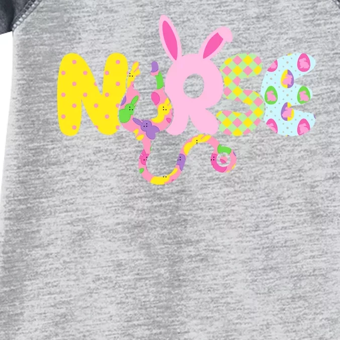 Funny Cute Easter Patterns Nurse Infant Baby Jersey Bodysuit