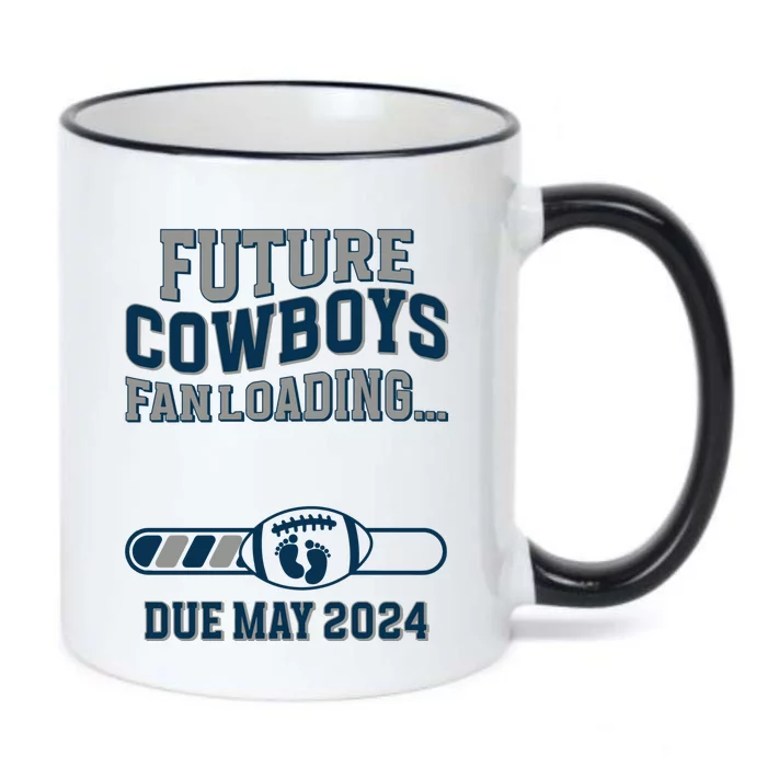 Future Cowboys Fanloading Due May 2024 Pregnant Pregnance Black Color Changing Mug