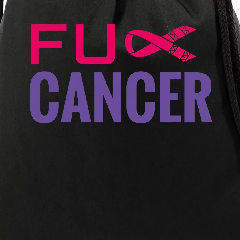 F Cancer Drawstring Bag