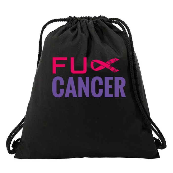 F Cancer Drawstring Bag