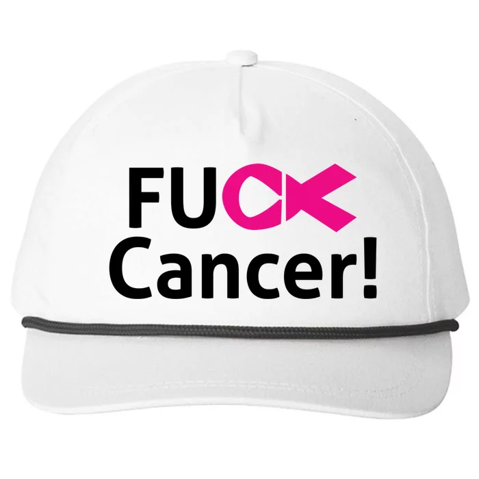 Fuck Cancer Snapback Five-Panel Rope Hat