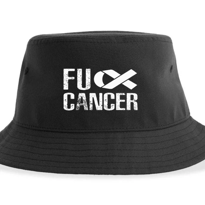 Fuck Cancer Fu Cancer Tcancer Awareness Sustainable Bucket Hat